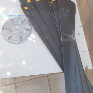 Altılı Rüzgar Türbin Kanadı ve Baglama Flansi