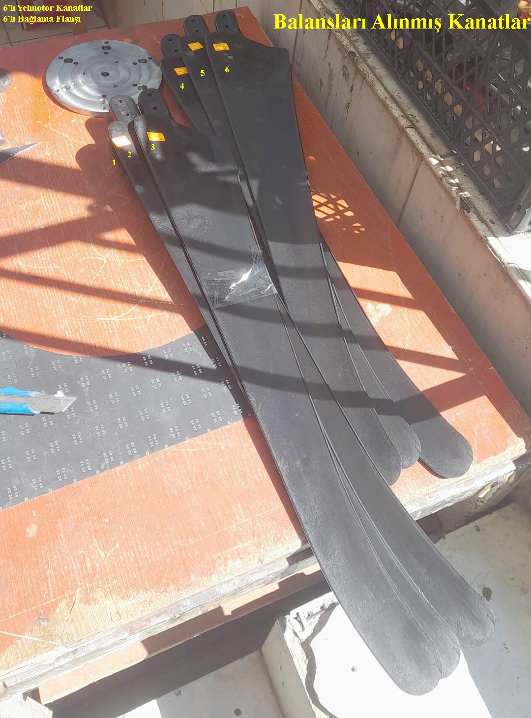 Altılı Rüzgar Türbin Kanadı ve Baglama Flansi - Görsel 4